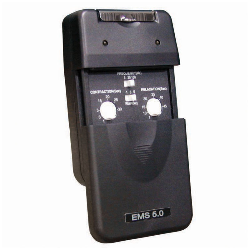 EMS 5.0 MUSCLE STIM ANALOG UNIT, PORTABLE, SYSTEM INCLUDES THE FOLLOWING: DEVICE, LEAD WIRES, FOUR SELF-ADHESIVE REUSEABLE ELECTRO, SOLD AS EACH COMPA