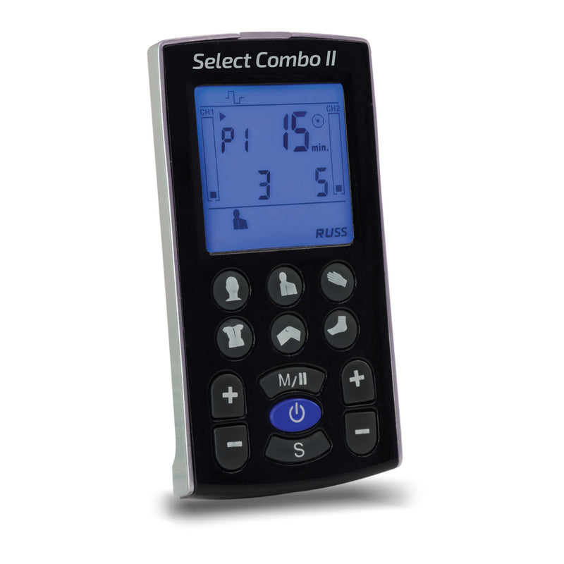 SELECT COMBO II PAIN RELIEF SYSTEM, FULL KIT INCLUDES THE FOLLOWING: 4 PACK OF INTENSITY™ ELECTRODES, PAIR OF LEAD WIRES, LITHIUM , SOLD AS EACH COMPA