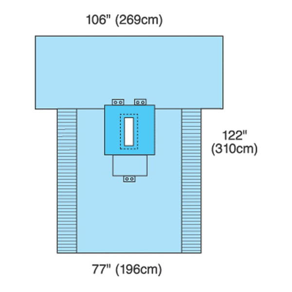 LAPAROTOMY PACK, INCLUDES: LARGE, STERILE BACK, SCRUB NURSE GOWN; ABSORBENT TOWELS ; LARGE, STERILE BACK, IMPERVIOUS GOWN; 50 X 90, SOLD AS CASE CARDI