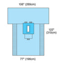 LAPAROTOMY PACK, INCLUDES: 44 X 57 FAN-FOLDED DRAPE SHEETS; LARGE, STERILE BACK, FABRIC-REINFORCED GOWNS; ABSORBENT TOWELS ; ABSOR, SOLD AS CASE CARDI