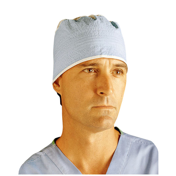 SURGEON'S CAP, EXTENDED WITH ELASTIC BACK, BLUE, X-LARGE, SMS, 100/BX, 6 BX/CS, SOLD AS CASE CARDINAL 261