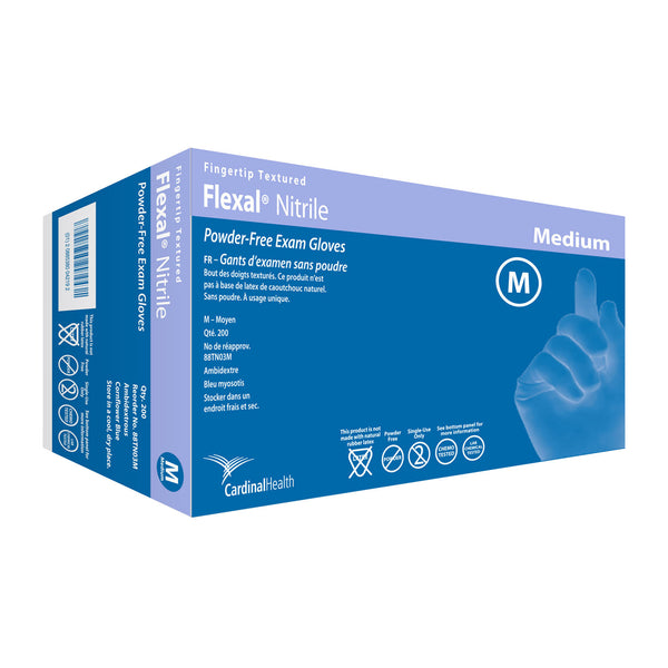 CARDINAL HEALTH FLEXAL THIN NITRILE EXAM GLOVES, SOLD AS CASE CARDINAL 261