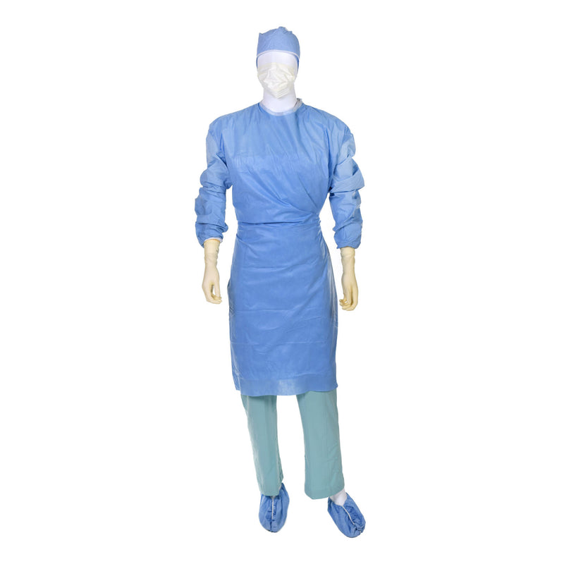 GOWN, SURGICAL, IMPERVIOUS IN THE CHEST AND OUTSIDE OF THE SLEEVE, STERILE-BACK, X-LARGE, 20/CS, SOLD AS CASE CARDINAL 261