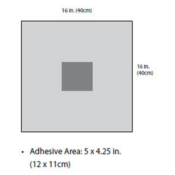 ANGIOGRAPHY SHEET, 80" X 135", ABSORBENT CENTRAL PANEL 29" X 135", APERTURES 3.5" X 4.5", CLEAR SIDE PANELS, DUAL SIDE POUCHES 11", SOLD AS CASE CARDI