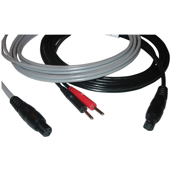 LEADWIRE, QUAD SOCKET TO DUAL PINS, 120", CHANNEL 4, GREY CABLE, ONE RED & ONE BLACK PIN, SOLD AS EACH CANADIAN 10000703
