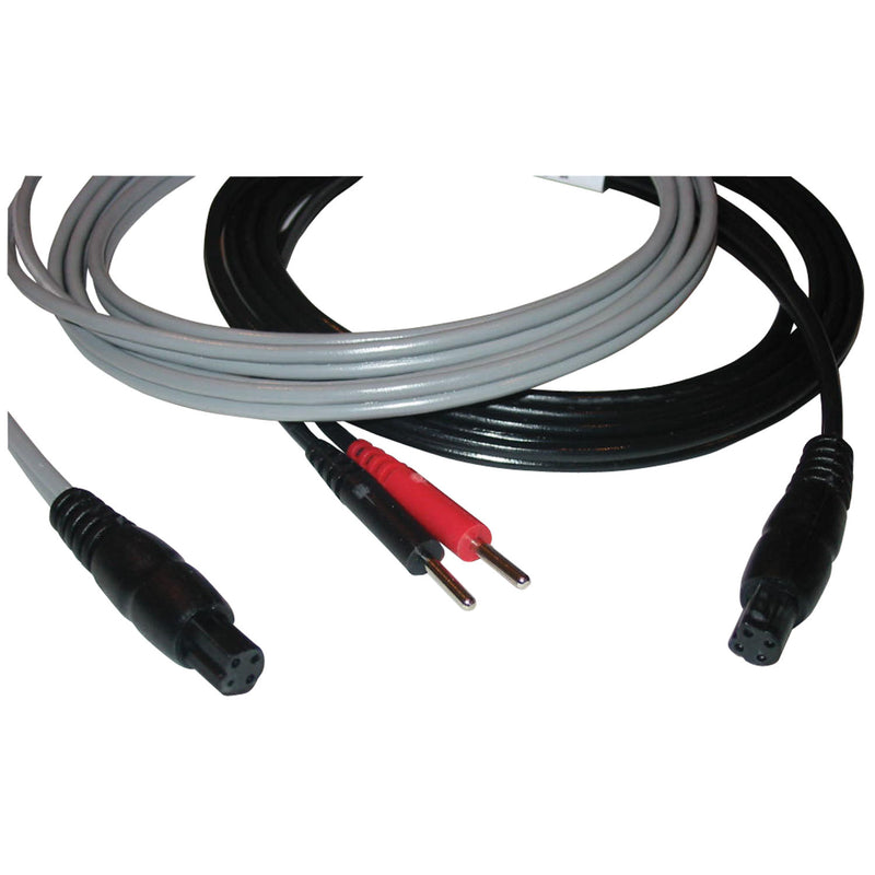 LEADWIRE, QUAD SOCKET TO DUAL PINS, 120", CHANNEL 1, BLACK CABLE, ONE RED & ONE BLACK PIN, SOLD AS EACH CANADIAN 10000703