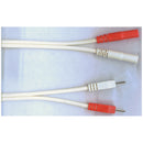 LEADWIRE, DUAL SHEATHED BANANA, DUAL PINS, 120" LEADS, RED, RED PLUG & WHITE PINS, SOLD AS EACH CANADIAN 10000703