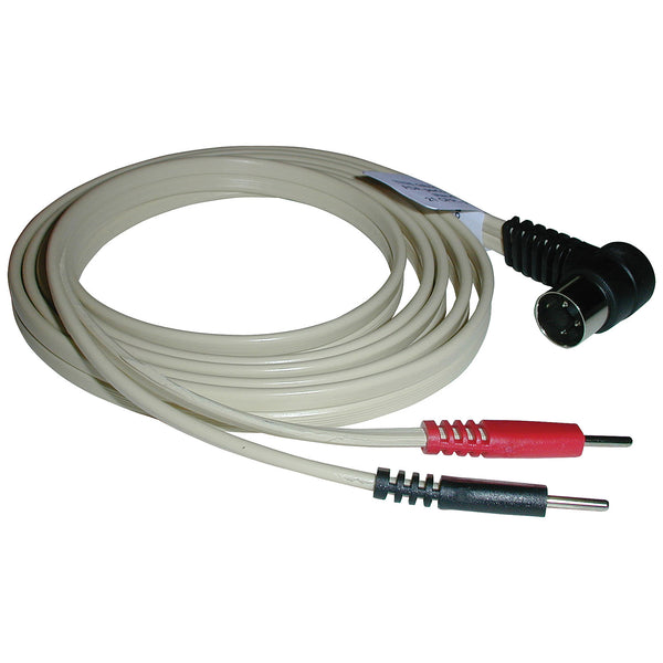 LEADWIRE, RIGHT ANGLE, DUAL PINS, 72" LEADS, GREY, BLACK PLUG & PINS, SOLD AS EACH CANADIAN 10000703