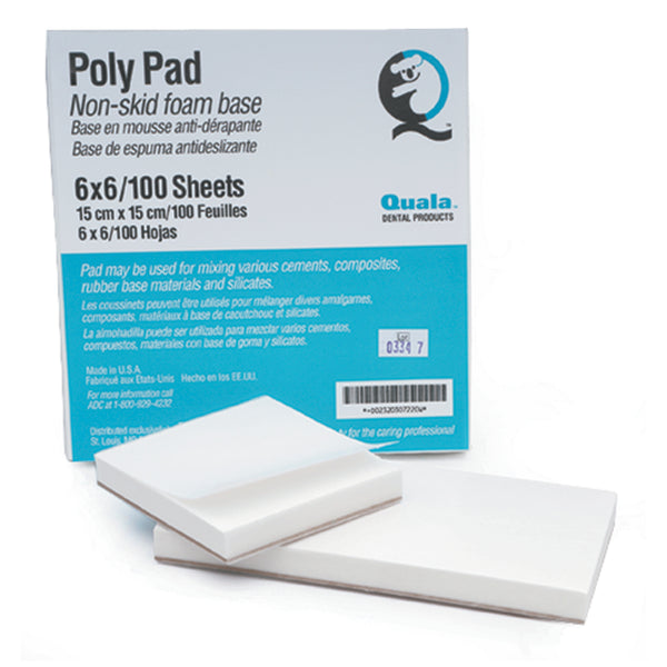 MIXING PADS, 3" X 3" POLY, 100/PAD, 6 PADS/PK, SOLD AS PACK QUALA 10000640