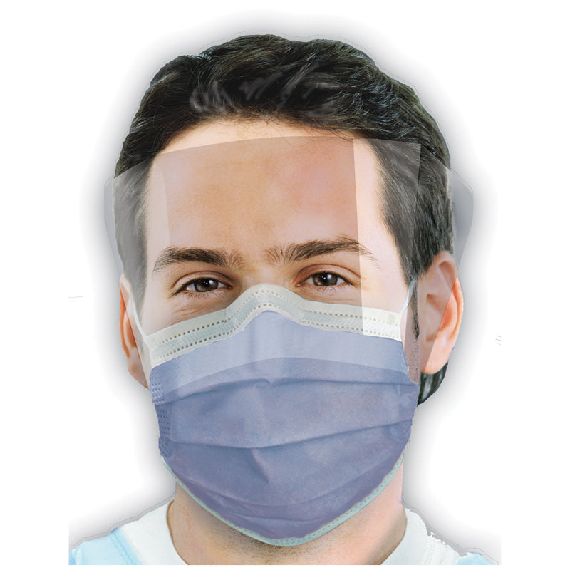 ASTM LEVEL 1 MASK, LATEX FREE , BLUE, 25/BX, 4 BX/CTN, SOLD AS CARTON CROSSTEX 10000178
