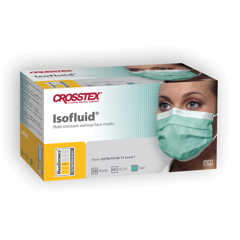CROSSTEX ISOFLUID® EARLOOP MASK, SOLD AS CARTON CROSSTEX 10000178