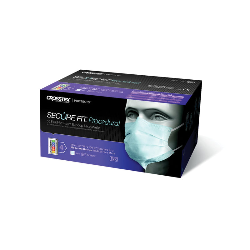 Crosstex Securefit Procedural Mask Mask Proceudre Securefitearloop Pink 50/Bx 10Bx/Ctn -GCPPKSF