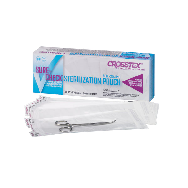 POUCH, 5" X 15", 200/BX, 10 BX/CS, SOLD AS CASE CROSSTEX 10000178