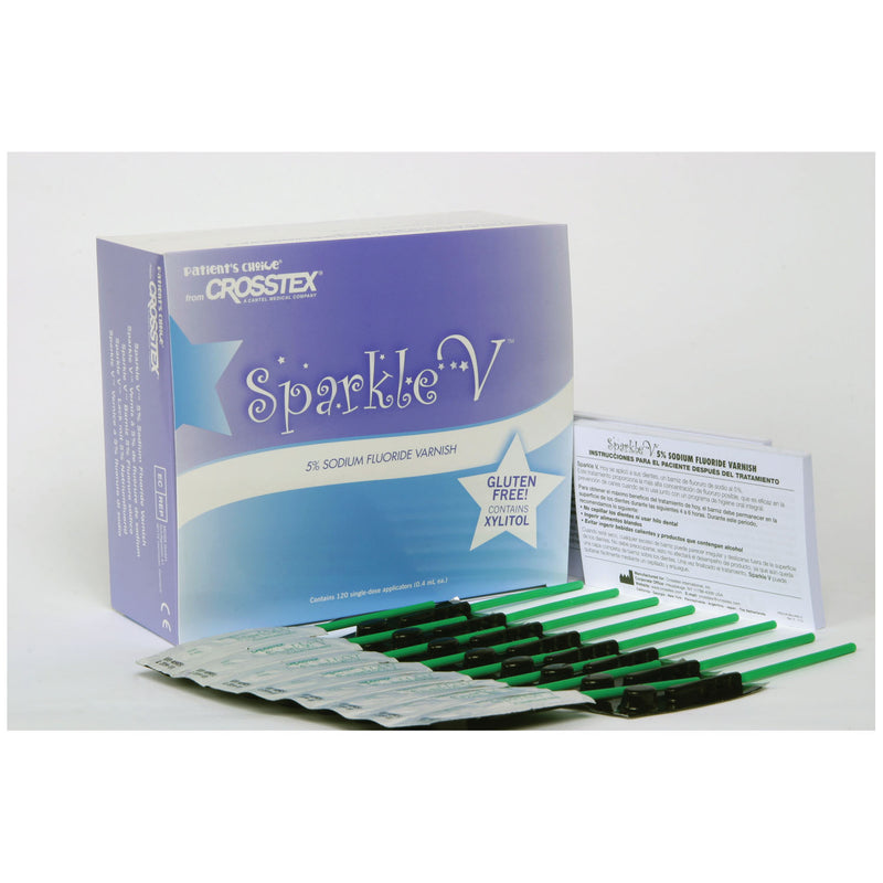 UNIDOSE VARNISH, 5% SODIUM FLUORIDE, 0.4ML, CHERRY, 120/BX, SOLD AS BOX CROSSTEX 10000178