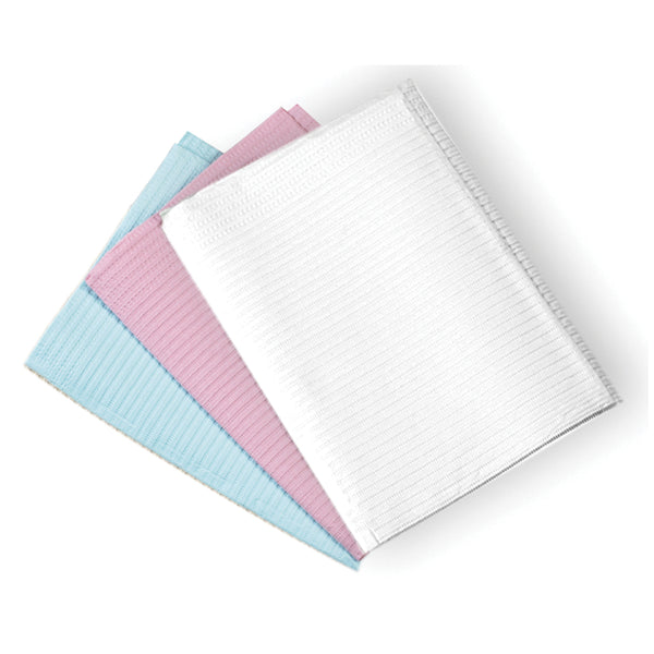 TOWEL, ECONOBACK 2-PLY PAPER, POLY, 19" X 13", WHITE, 400/CS, SOLD AS CASE CROSSTEX 10000178