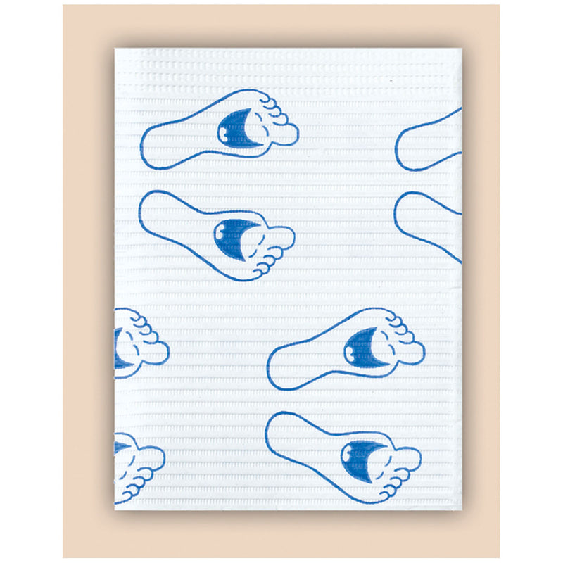 TOWEL, 3-PLY PAPER, POLY, 19" X 13", HAPPY FEET, 500/CS, SOLD AS CASE CROSSTEX 10000178