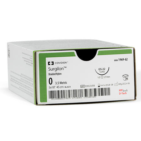 MEDTRONIC SURGILON™ BRAIDED NYLON SUTURES, SOLD AS BOX MEDTRONIC/MINIMALLY 10000446