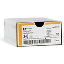 SUTURE, TAPER POINT, SIZE 2-0, WHITE & BLUE, 10X30", NEEDLE CV-316, ½ CIRCLE, FIRM PTFE PLEDGET 7MM X 3MM X 1.5MM, 6/BX, SOLD AS BOX MEDTRONIC/MINIMAL