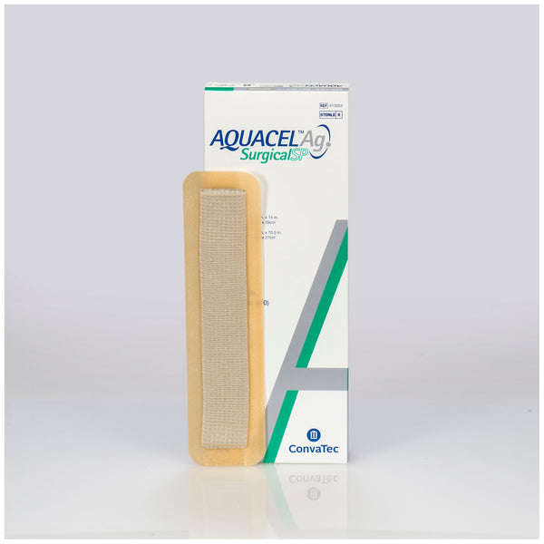 AG ADVANTAGE SURGICAL, ENHANCED HYDROFIBER WITH SILVER, 3.5" X 10", 10/BX, SOLD AS BOX CONVATEC 10001161