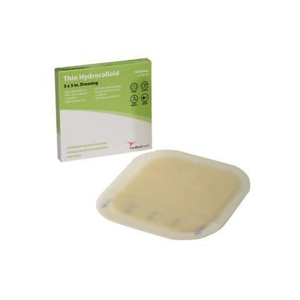 CARDINAL HEALTH™ THIN HYDROCOLLOID DRESSING, 3 X 3 INCH, SOLD AS 10/BOX CARDINAL HCT33