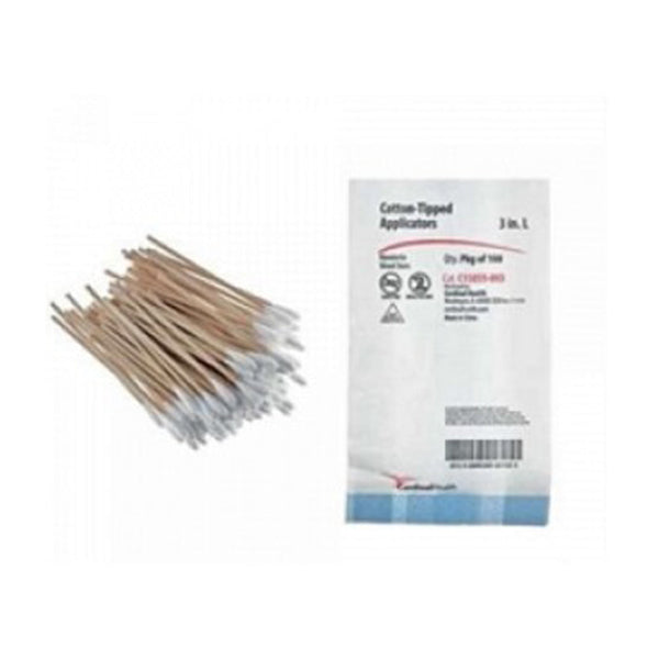 CARDINAL HEALTH™ WOODEN SHAFT APPLICATOR STICK, COTTON TIP, SOLD AS 10000/CASE CARDINAL C15055-006