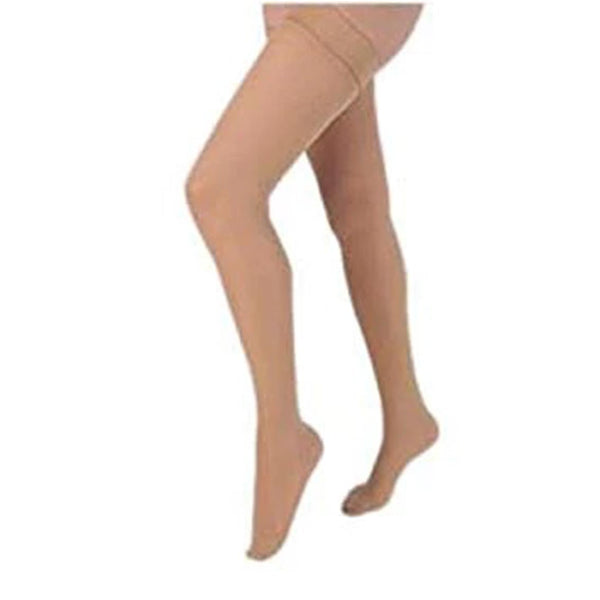 COMPRESSION STOCKING, THIGH HIGH WITH SILICONE BAND, 20-30MMHG, MEDIUM, BEIGE, CLOSED TOE, 1/PR, SOLD AS PAIR BSN 10000701