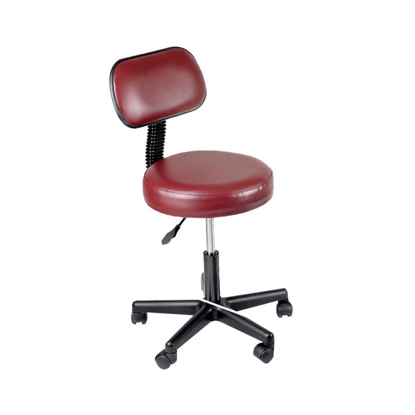PNEUMATIC STOOL, ROUND, 3" FOAM SWIVEL SEAT WITHOUT BACK, 18"-22" HEIGHT, 350 LBS MAX WEIGHT, BLACK, SOLD AS EACH DJO/CHATTANOOGA 10000706