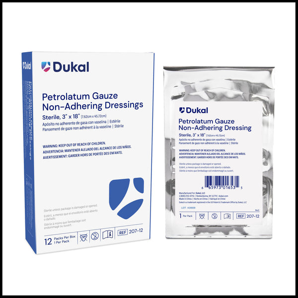 PETROLATUM GAUZE DRESSING, 6" X 36", STERILE, 1/PK, 12 PK/BX, SOLD AS BOX DUKAL 10000117