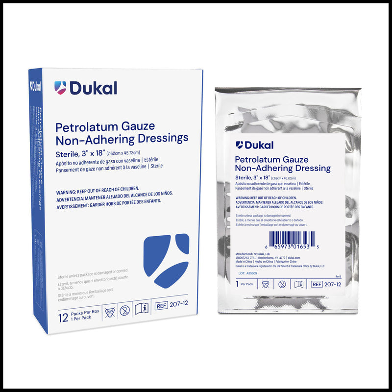 DUKAL ALBA STERILE PETROLATUM GAUZE DRESSINGS, SOLD AS BOX DUKAL 10000117