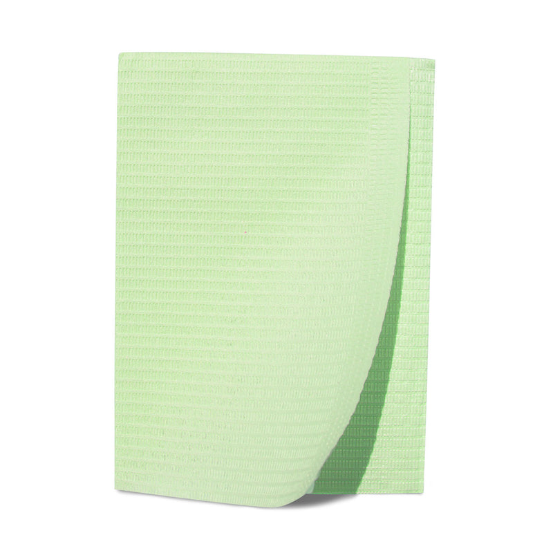 PATIENT BIBS, 2-PLY TISSUE/ 1-PLY POLY, 13" X 18", WHITE, 125/PK, 4 PK/CS, SOLD AS CASE DUKAL 10000117