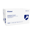 HEADREST COVERS, TISSUE/ POLY, 10" X 10", 500/CS, SOLD AS CASE DUKAL 10000117