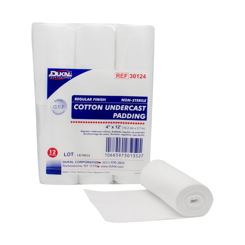 COTTON UNDERCAST PADDING, REGULAR FINISH, 6" X 12FT, 6 RL/BG, 6 BG/CS, SOLD AS CASE DUKAL 10000117