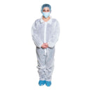 COVERALLS, WHITE, SIZE XL, DISPOSABLE, 5/BG, 5 BG/CS, SOLD AS CASE DUKAL 10000117