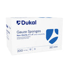 GAUZE SPONGE, 3" X 3", NON-STERILE, 8-PLY, 200/BG, 20 BG/CS, SOLD AS CASE DUKAL 10000117
