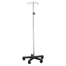 IV POLE, 4 HOOK, 5 CASTER, ADJUST 47" - 84", SOLD AS EACH DUKAL 10000117