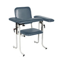 BLOOD DRAW CHAIR, PLASTIC SEAT, UPHOLSTERED FLIP ARM, 300 LB WEIGHT CAPACITY, CHAIR DIMENSIONS: 21"W X 16"D X 18"H, BLACK, SOLD AS EACH DUKAL 10000117