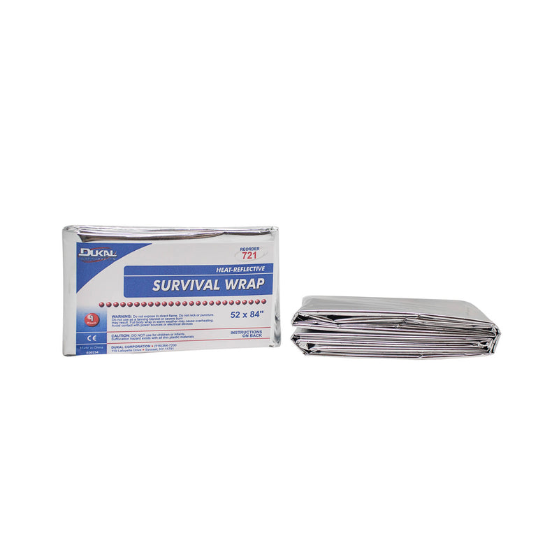 EMERGENCY BLANKET, 54 X 80", YELLOW, HEAVY DUTY FLUID IMPERVIOUS, 1/BG, 50 BG/CS, SOLD AS CASE DUKAL 10000117