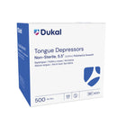 TONGUE DEPRESSOR, SENIOR, 6", NON-STERILE, 500 PC/BX, 10 BX/CS, SOLD AS CASE DUKAL 10000117