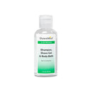 SHAMPOO, SHAVE GEL & BODY WASH, 2 OZ, CLEAR BOTTLE, DISPENSING CAP, 96/CS, SOLD AS CASE DUKAL 10000117