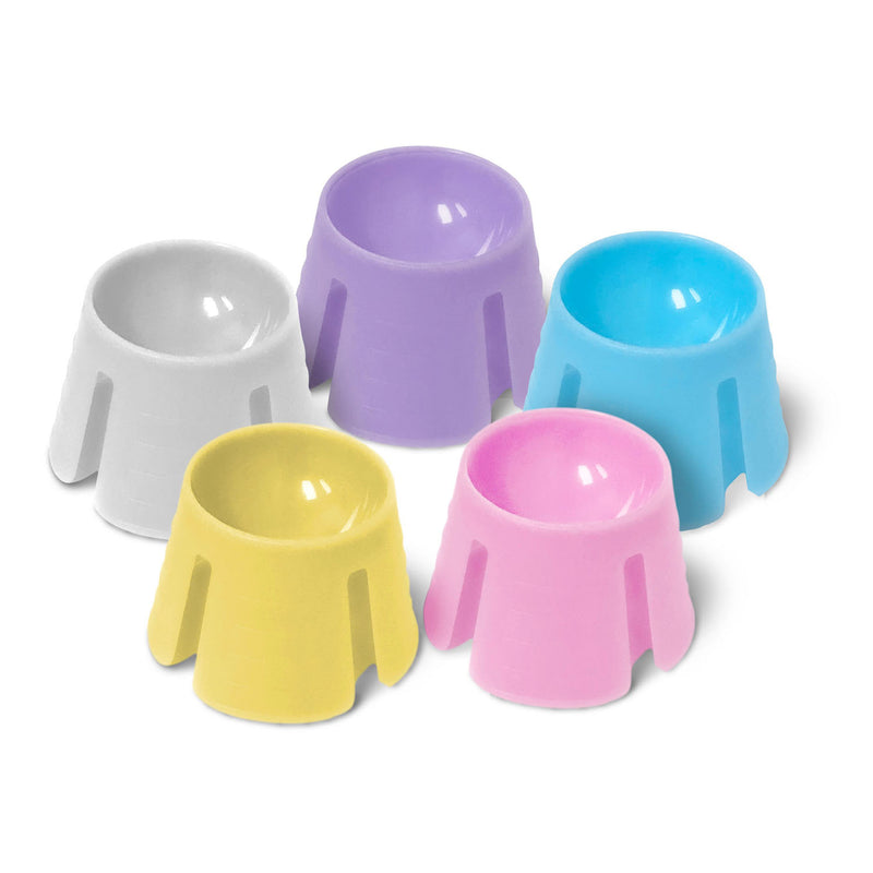 PRE-BENT APPLICATOR BRUSHES, PINK WITH BLUE BOX, 100/BX, 10 BX/CS, SOLD AS CASE DUKAL 10000117