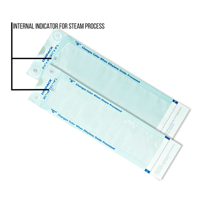 STERILIZATION POUCHES, 3 1/2" X 10", 1000/BX, 4 BX/CS, SOLD AS CASE DUKAL 10000117