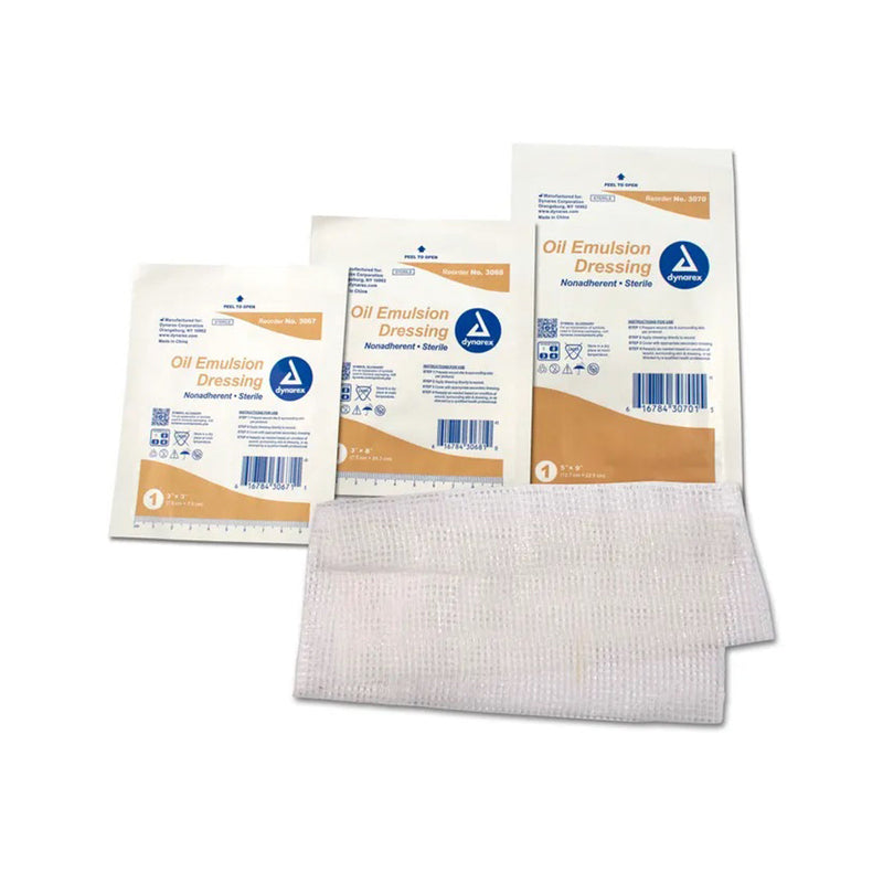 Dynarex Oil Emulsion Dressing. Oil Emulsion Dressing, 3" X 8", 24/Bx, 6 Bx/Cs . , C