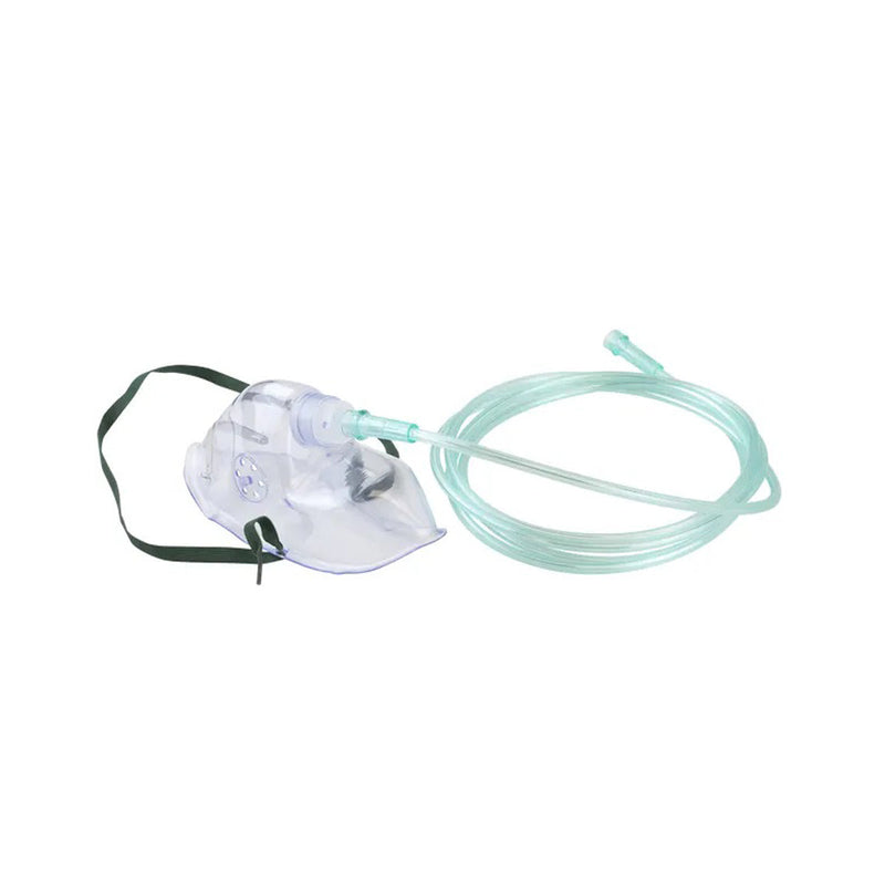 OXYGEN MEDIUM-CONCENTRATION ELONGATED MASK +7' TUBING, PED/UNIVERSAL CONNECTOR, 50/CS, SOLD AS CASE DYNAREX 10000058