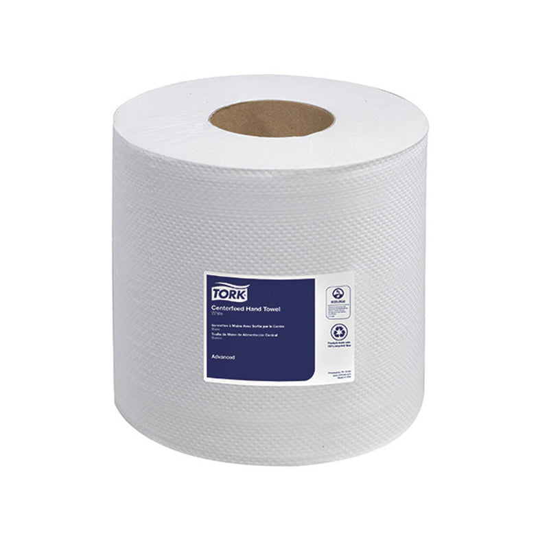ADVANCED HAND TOWEL, CENTERFEED, SOFT, 2-PLY, WHITE, 7.6" X 11.8", 500 SHT/RL, 6 RL/CS, SOLD AS CASE ESSITY 10001226