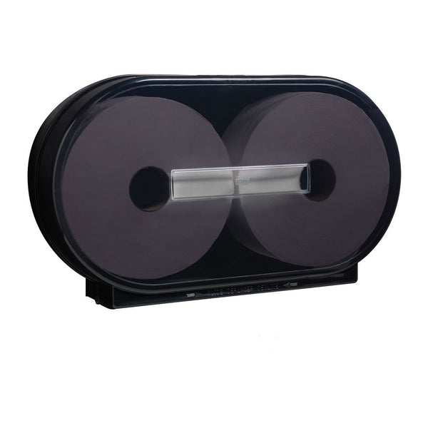 BATH TISSUE DISPENSER, MINI JUMBO, UNIVERSAL, STAINLESS STEEL, T2, METAL/PLASTIC, 10" X 14" X 5", SOLD AS EACH ESSITY 10001226