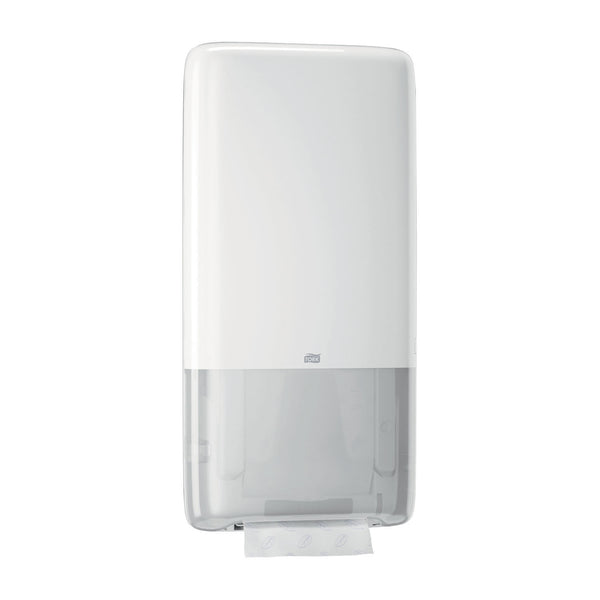 HAND TOWEL DISPENSER, UNIVERSAL, WHITE, H5, PLASTIC, 28.7" X 14.6" X 4", SOLD AS EACH ESSITY 10001226