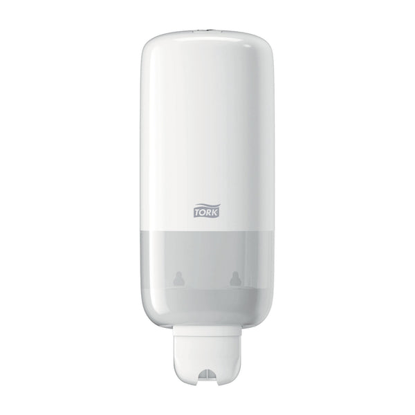 LIQUID SKINCARE DISPENSER, UNIVERSAL, WHITE, S1, PLASTIC, 11.5" X 4.4" X 4.5", SOLD AS EACH ESSITY 10001226