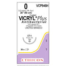 SUTURE, TAPER POINT, SIZE 1, 27", VIOLET BRAIDED, NEEDLE CT-1, ½ CIRCLE, 3 DZ/BX, SOLD AS BOX ETHICON 243