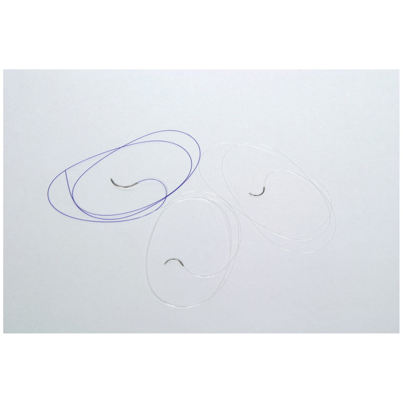 SUTURE, PRECISION POINT REVERSE CUTTING, SIZE 3-0, 18", CLEAR MONOFILAMENT, NEEDLE PS-2, ¾ CIRCLE, 1 DZ/BX, SOLD AS BOX ETHICON 243