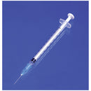 TUBERCULIN SYRINGE, 1CC WITH NEEDLE, 26G X ½", LOW DEAD SPACE PLUNGER, LUER SLIP, 100/BX, 10 BX/CS, SOLD AS CASE EXEL 244